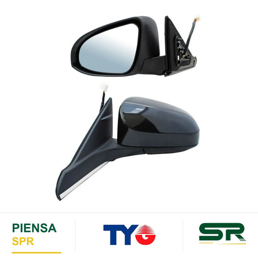 ESPEJO IZQUIERDO 5 PINES CON DESEMPAÑANTE PARA PINTAR ELÉCTRICO TOYOTA CAMRY 2015-2017 CCC3 TYG