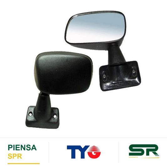 ESPEJO IZQUIERDO NEGRO AS TOYOTA PICKUP 1984-1988 S / CONT SR-5 / DLX / B E TYG
