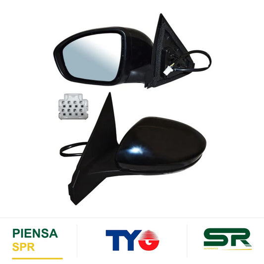 ESPEJO IZQUIERDO 7 PINES CON DIRECCIONAL PARA PINTAR ELÉCTRICO NISSAN SENTRA 2021-2025 28709 TYG
