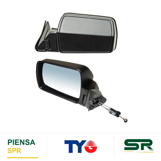 ESPEJO IZQUIERDO NEGRO AS JEEP CHEROKEE 1984-1996 C / CONT MAN SE / LAREDO / B E / SPORT / LIMITED TYG