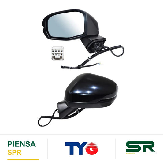 ESPEJO IZQUIERDO ELÉCTRICO 5 PINES CON DIRECCIONAL PARA PINTAR HONDA CR-V 2023-2025 TYG