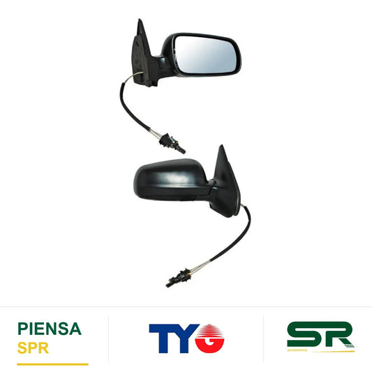 ESPEJO DERECHO AS VOLKSWAGEN JETTA CL ICO 1999-2015 / GOLF 2000-2005 C / CONT MAN GDE LUNA AZUL TYG