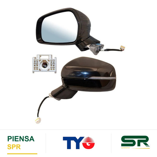 ESPEJO IZQUIERDO 6 PINES CON DESEMPAÑANTE CON DIRECCIONAL PARA PINTAR ELÉCTRICO KIA SORENTO 2021-2025 TYG