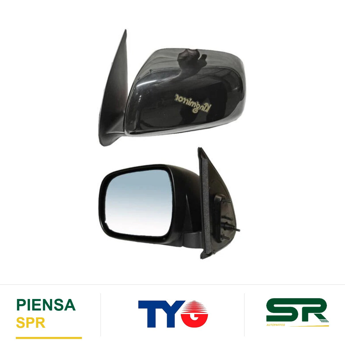 ESPEJO IZQUIERDO SIN CONT NEGRO LISO TOYOTA HILUX 2005-2011 TYG