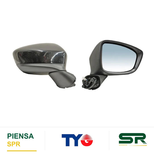 ESPEJO DERECHO ELÉCTRICO 6 PINES CON DIRECCIONAL CON DESEMPAÑANTE PARA PINTAR MAZDA CX5 2013-2014 TYG