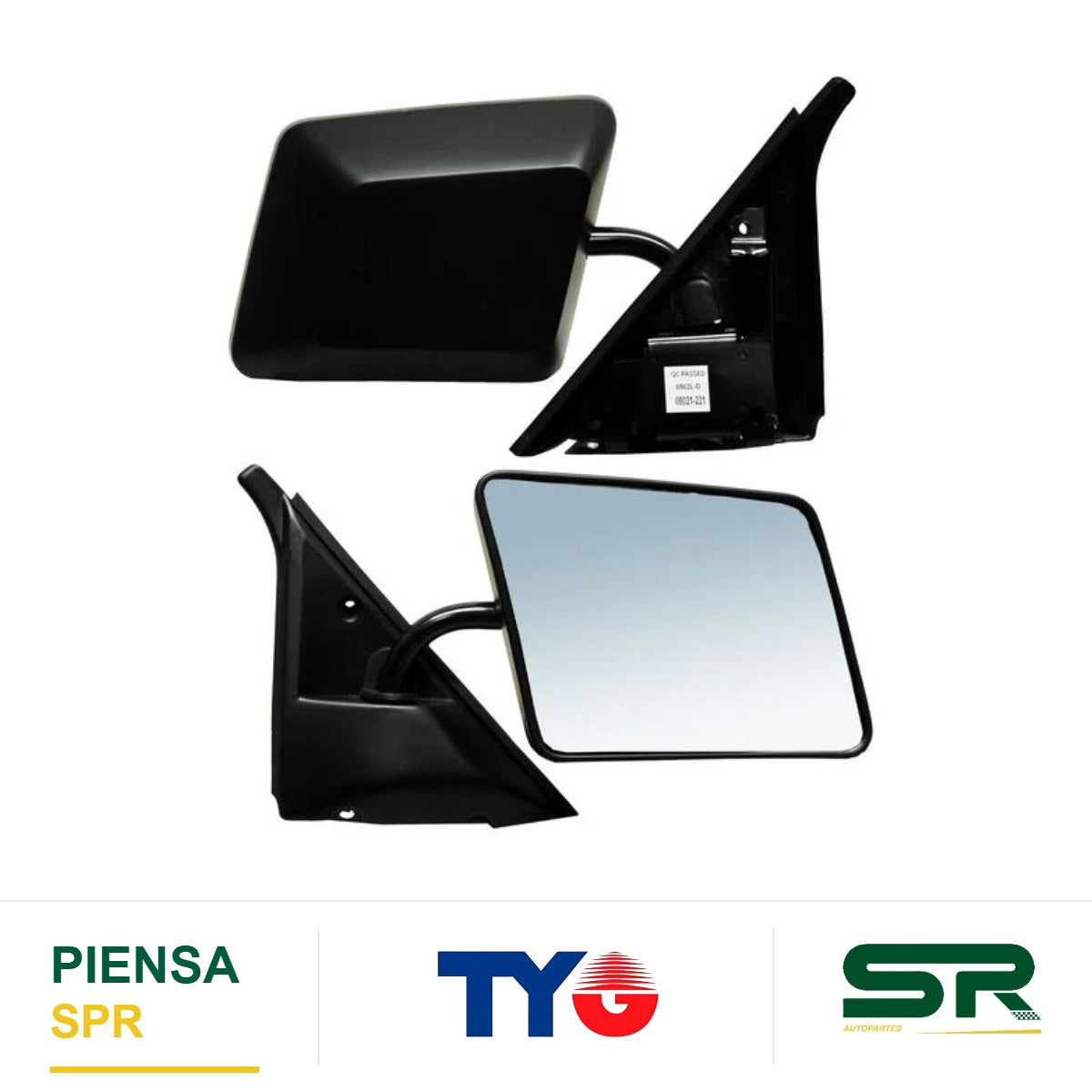 ESPEJO DERECHO SIN CONT NEGRO CHEVROLET S10 1982-1994 TYG
