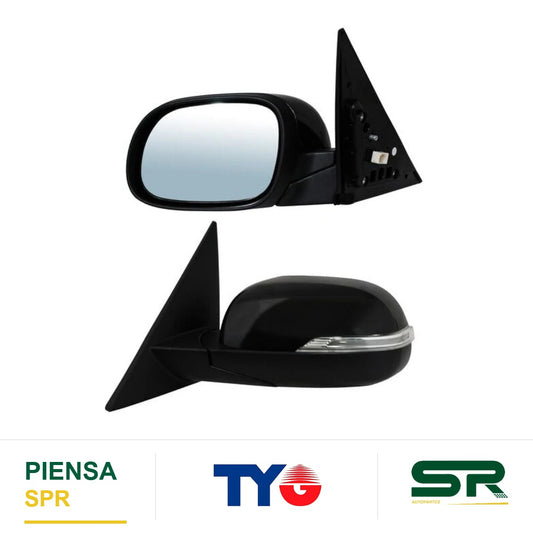 ESPEJO IZQUIERDO 8 PINES CON DESEMPAÑANTE CON DIRECCIONAL AUTOABATIBLE PARA PINTAR ELÉCTRICO KIA SOUL 2016-2019 / USA TYPE 2014-2019 TYG