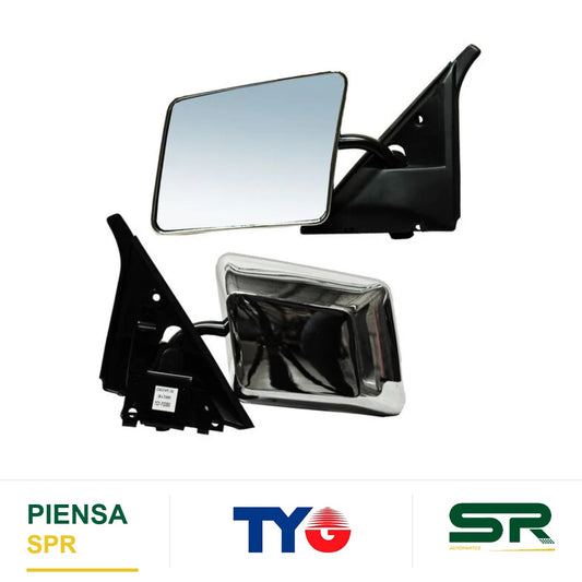 ESPEJO IZQUIERDO CROMADO CHEVROLET S10 1982-1994 S / CONT TYG