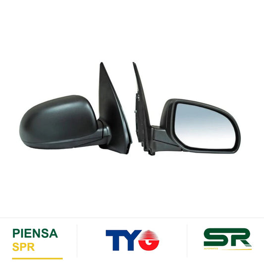 ESPEJO DERECHO 3 PINES ELÉCTRICO HYUNDAI I10 2011-2014 POROSO TYG
