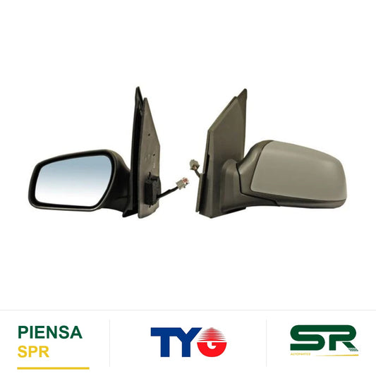 ESPEJO IZQUIERDO ELÉCTRICO 5 PINES PARA PINTAR FORD IKON 6 2011-2015 TYG