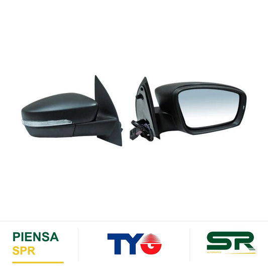 ESPEJO DERECHO 5 PINES CON DIRECCIONAL ELÉCTRICO VOLKSWAGEN GOL 2013-2021 / SAVEIRO 2014-2020 POROSO 28702 TYG