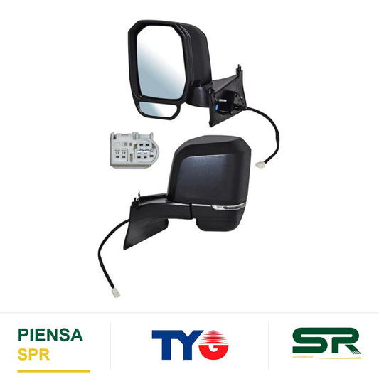 ESPEJO IZQUIERDO 5 PINES CON DIRECCIONAL PARA PINTAR ELÉCTRICO TOYOTA HIACE 2020-2023 TYG