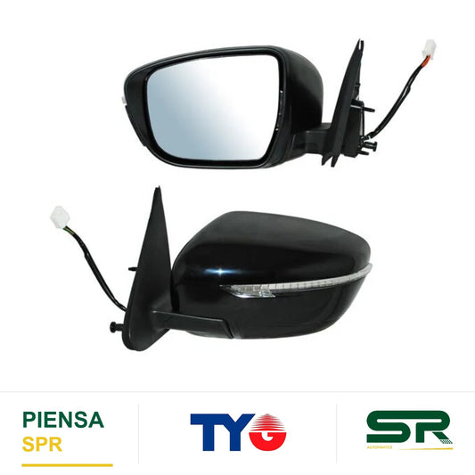 ESPEJO IZQUIERDO 7 PINES CON DESEMPAÑANTE CON DIRECCIONAL PARA PINTAR ELÉCTRICO NISSAN JUKE 2015-2017 TYG
