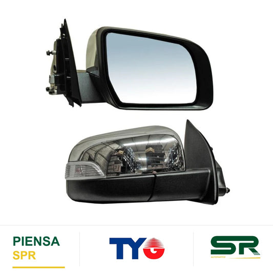 ESPEJO DERECHO 7 PINES CON DIRECCIONAL ELÉCTRICO CROMADO FORD RANGER 2013-2022 ODC012 SUC1JUN13 TYG