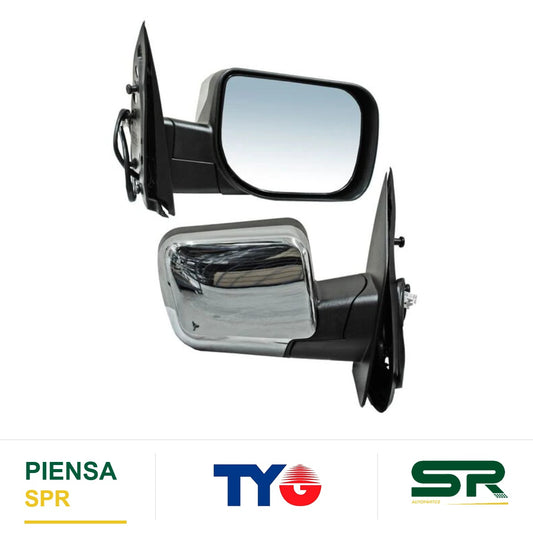 ESPEJO DERECHO ELÉCTRICO 5 PINES CON DESEMPAÑANTE CROMADO NISSAN ARMADA / NISSAN TITAN 6 2004-2015 TYG