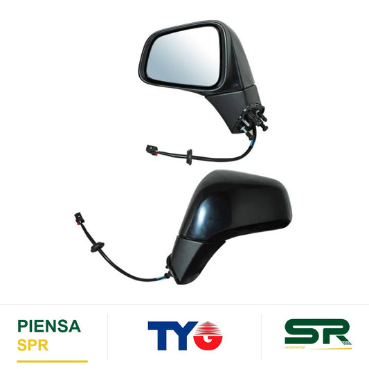 ESPEJO IZQUIERDO 5 PINES CON DESEMPAÑANTE PARA PINTAR ELÉCTRICO AS CHEVROLET TRAX 2017-2020 B E NEGRA TYG