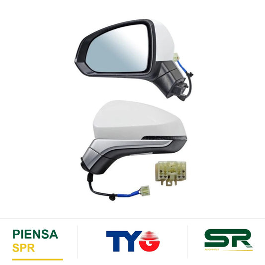 ESPEJO IZQUIERDO 6 PINES CON DIRECCIONAL ELÉCTRICO JAC SEI 4 PRO 2021-2023 C / DESEMP TYG