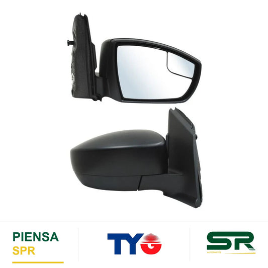 ESPEJO DERECHO 5 PINES CON DESEMPAÑANTE PARA PINTAR ELÉCTRICO FORD ESCAPE 2013-2016 C / PUNTO CIEGO TYG