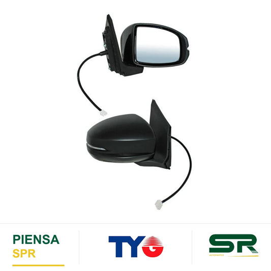 ESPEJO DERECHO 5 PINES CON DIRECCIONAL PARA PINTAR ELÉCTRICO HONDA CITY 2014-2022 TYG