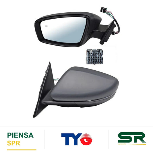 ESPEJO IZQUIERDO 8 PINES CON DESEMPAÑANTE ELÉCTRICO ABATIBLE MG HS 2021-2024 TYG
