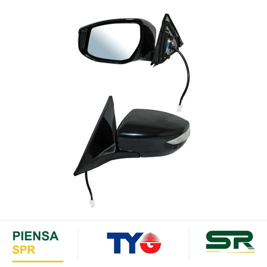 ESPEJO IZQUIERDO 6 PINES CON DESEMPAÑANTE CON DIRECCIONAL PARA PINTAR ELÉCTRICO NISSAN MAXIMA 2016-2020 CCCC3 TYG
