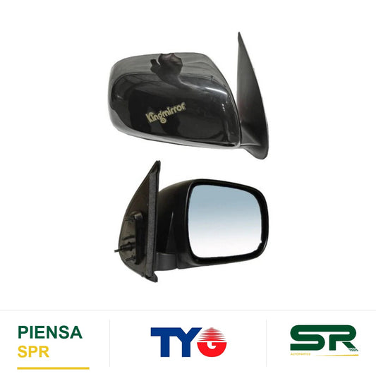 ESPEJO DERECHO NEGRO TOYOTA HILUX 2005-2011 S / CONT LISO TYG