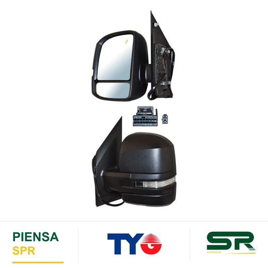 ESPEJO IZQUIERDO CON DESEMPAÑANTE CON DIRECCIONAL ELÉCTRICO VOLKSWAGEN CRAFTER 2019-2024 C / SENSOR PUNTO CIEGO TYG