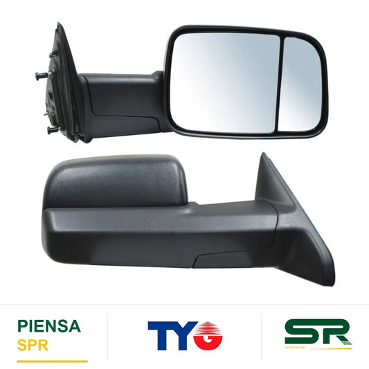 ESPEJO DERECHO DODGE PICKUP 2009-2016 1500 / 2500 / 3500 / 4000 S / CONT POROSO TELESCOPICO TYG