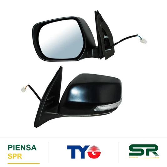 ESPEJO IZQUIERDO 9 PINES CON DESEMPAÑANTE CON DIRECCIONAL AUTOABATIBLE PARA PINTAR ELÉCTRICO TOYOTA LAND CRUSIER 2016-2019 CCCC3 TYG