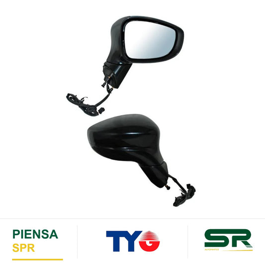 ESPEJO DERECHO 5 PINES CON DESEMPAÑANTE PARA PINTAR ELÉCTRICO AS CHRYSLER PACIFICA 2017-2022 B E NEGRA TYG