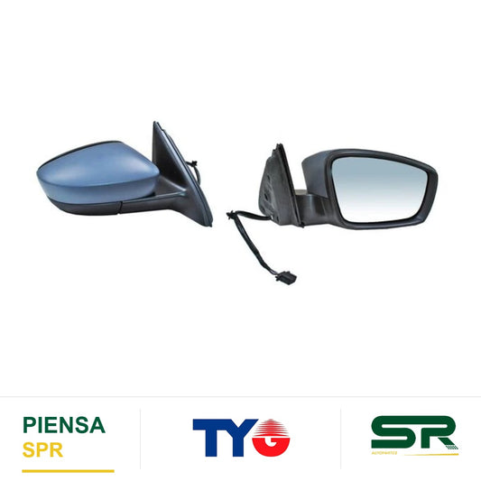 ESPEJO DERECHO 5 PINES CON DESEMPAÑANTE PARA PINTAR ELÉCTRICO VOLKSWAGEN JETTA BICENTENARIO 2011-2018 TYG