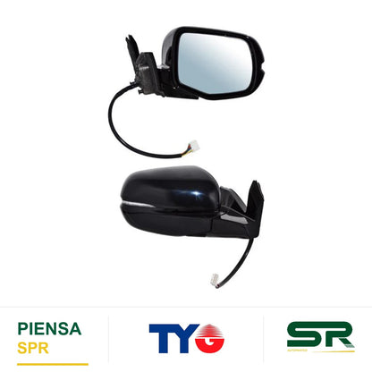 ESPEJO DERECHO ELÉCTRICO PARA PINTAR CON MEM CON DIRECCIONAL CON DESEMPAÑANTE AUTOABATIBLE MTP 12 PINES HONDA PILOT 2019-2022 TYG