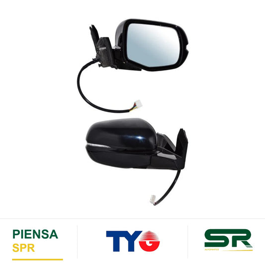 ESPEJO DERECHO 12 PINES CON DESEMPAÑANTE CON DIRECCIONAL AUTOABATIBLE PARA PINTAR ELÉCTRICO HONDA PILOT 2019-2022 C / MEM TYG