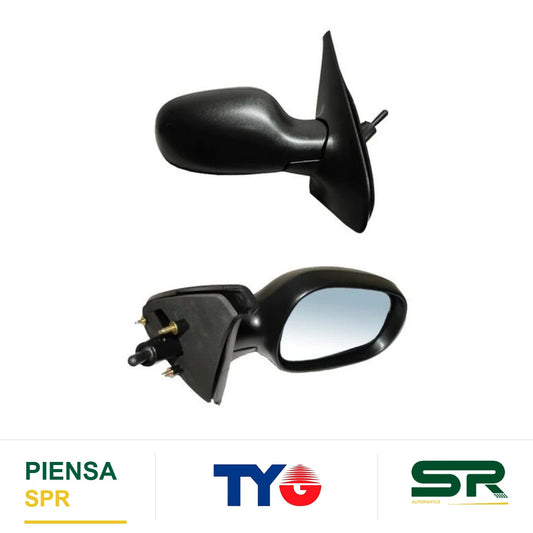 ESPEJO DERECHO NISSAN PLATINA / CLIO 2002-2010 C / CONT MAN POROSO 28905 TYG