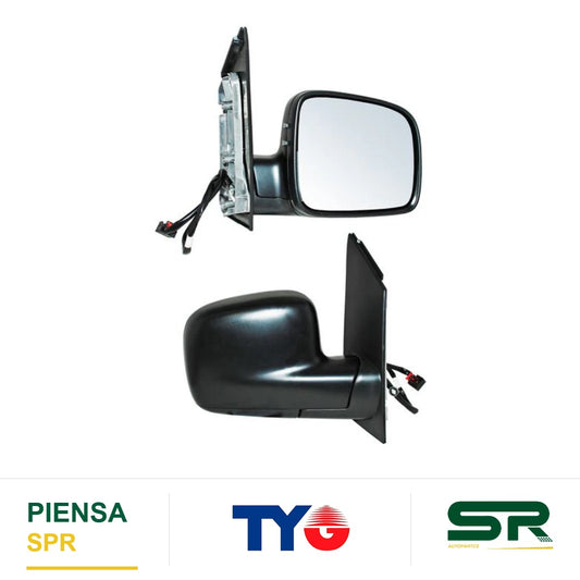 ESPEJO DERECHO 5 PINES CON DESEMPAÑANTE ELÉCTRICO NEGRO VOLKSWAGEN CADDY 2014-2016 TYG