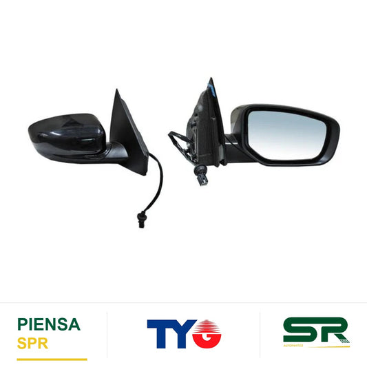 ESPEJO DERECHO 3 PINES PARA PINTAR ELÉCTRICO DODGE DART 2013-2016 TYG