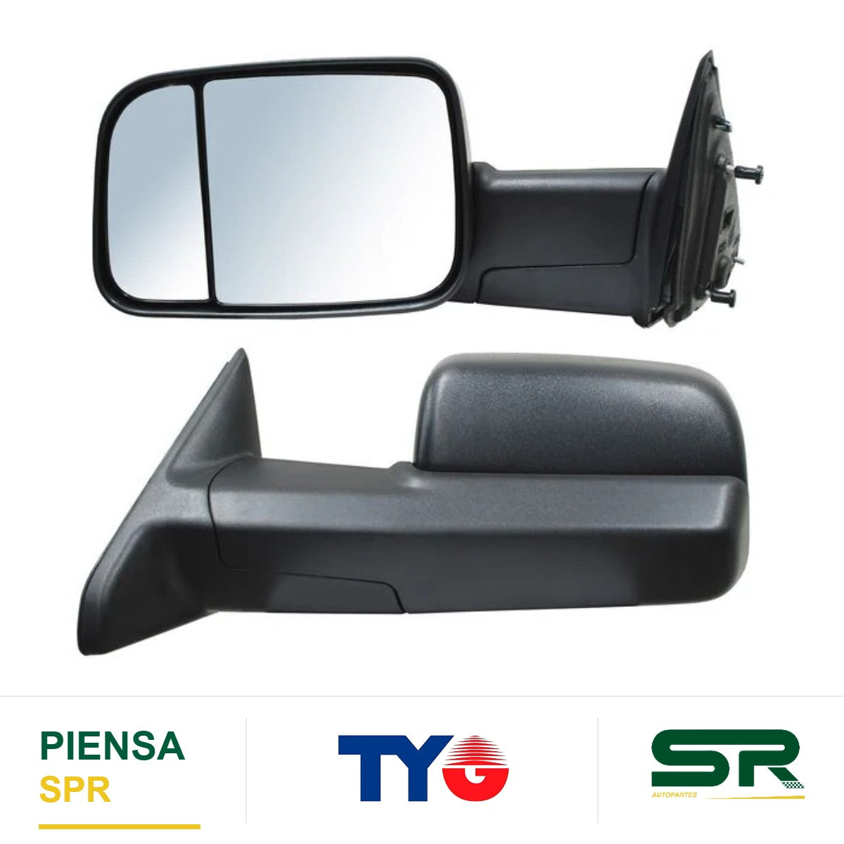 ESPEJO IZQUIERDO PICKUP 1500/ 2500/ 3500/ 4000 SIN CONT POROSO TELESCOPICO DODGE / CHRYSLER DODGE 2009-2016 TYG
