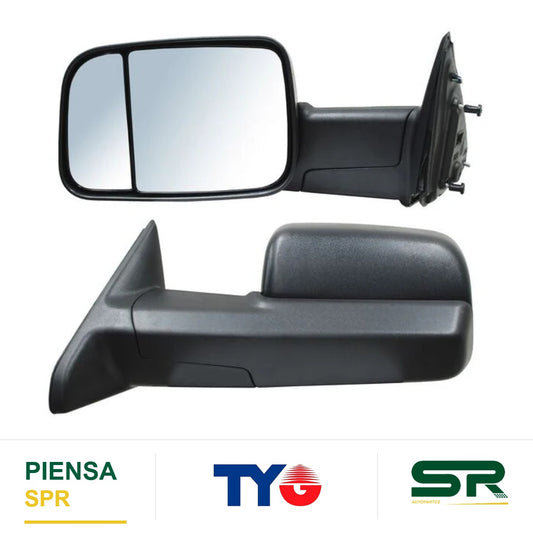 ESPEJO IZQUIERDO DODGE PICKUP 2009-2016 1500 / 2500 / 3500 / 4000 S / CONT POROSO TELESCOPICO TYG