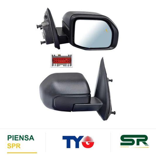 ESPEJO DERECHO 5 PINES FORD MAVERICK 2022-2023 ELECCT POROSO C / SENSOR PUNTO CIEGO TYG