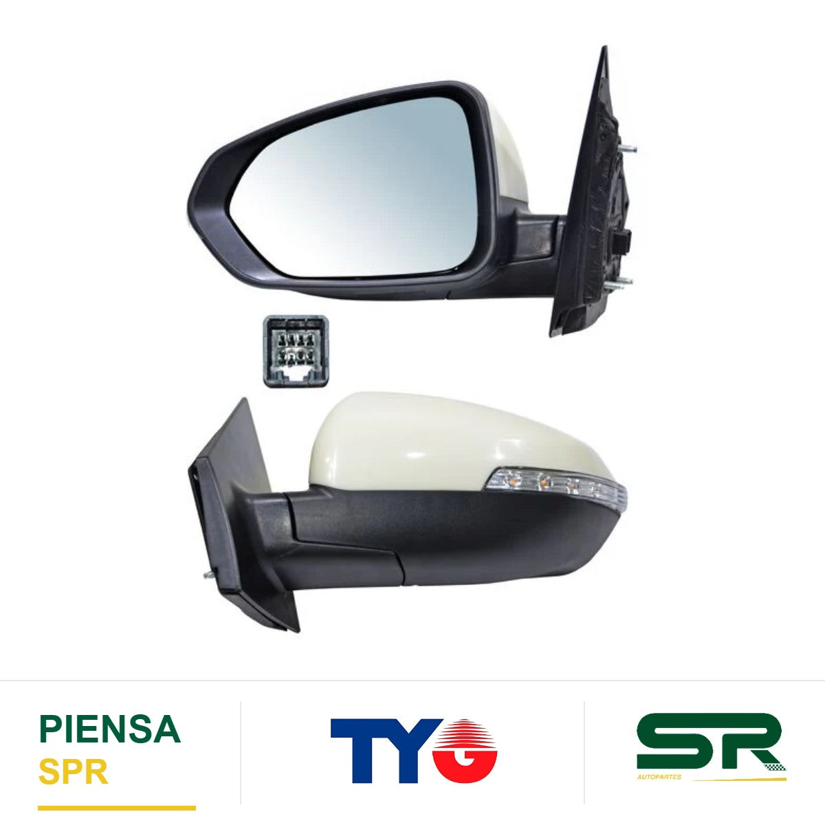 ESPEJO IZQUIERDO ELÉCTRICO CON DESMP CON DIRECCIONAL 7 PINES JAC SEI 2 2018-2020 TYG