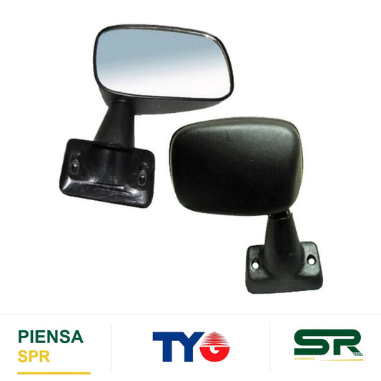 ESPEJO DERECHO NEGRO AS TOYOTA PICKUP 1984-1988 S / CONT SR-5 / DLX / B E TYG