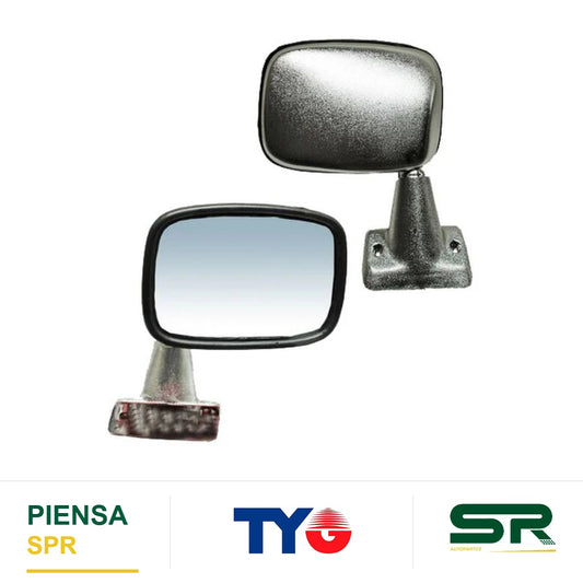 ESPEJO DERECHO CROMADO TOYOTA PICKUP 1984-1988 S / CONT C / CUELLO TYG