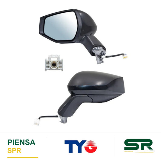 ESPEJO IZQUIERDO 5 PINES CON DESEMPAÑANTE PARA PINTAR AS KIA SPORTAGE 2023-2025 ELECTRICO B E POROSA TYG