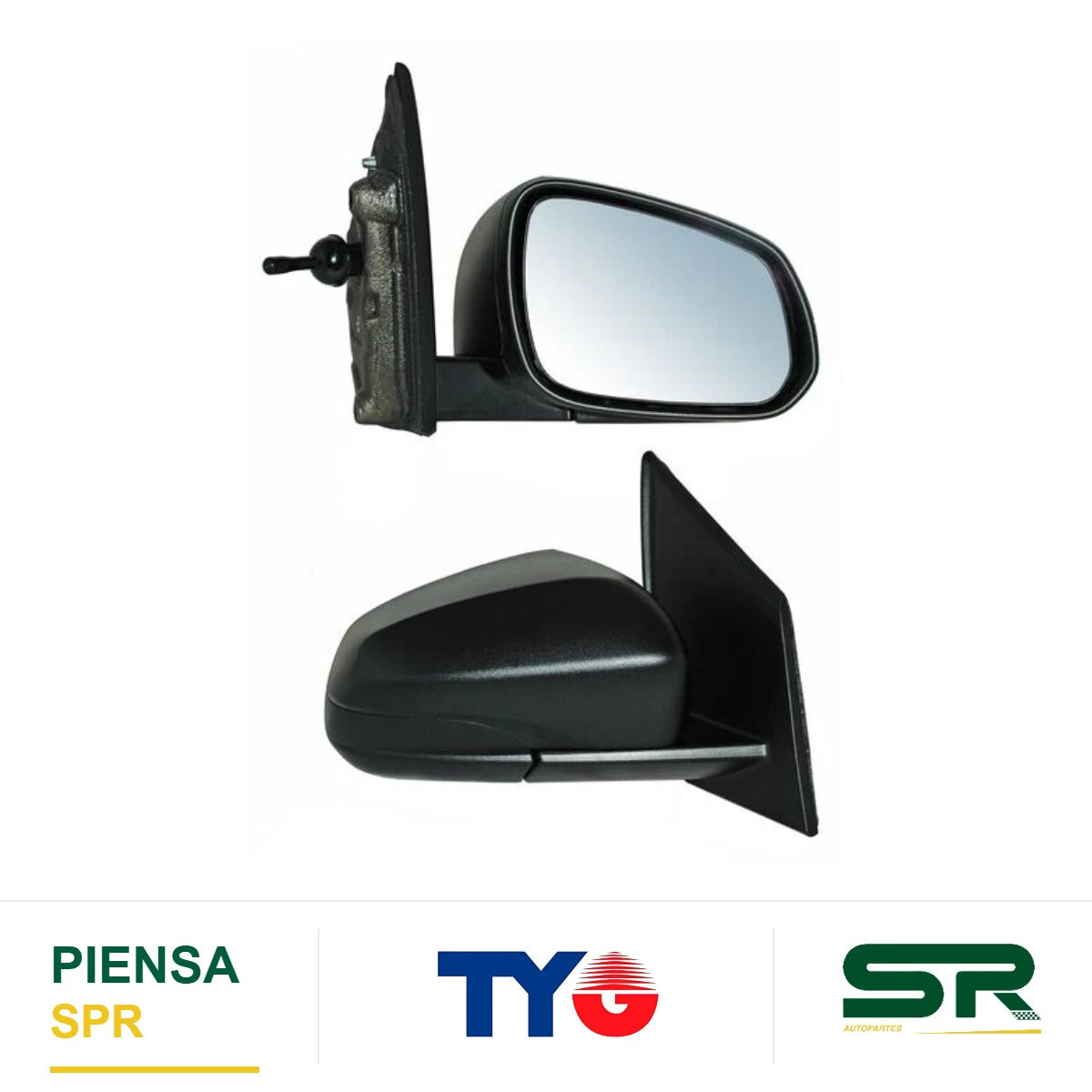 ESPEJO DERECHO CON CONT POROSO LT 28905 780.06 CHEVROLET SPARK 2016-2021 TYG