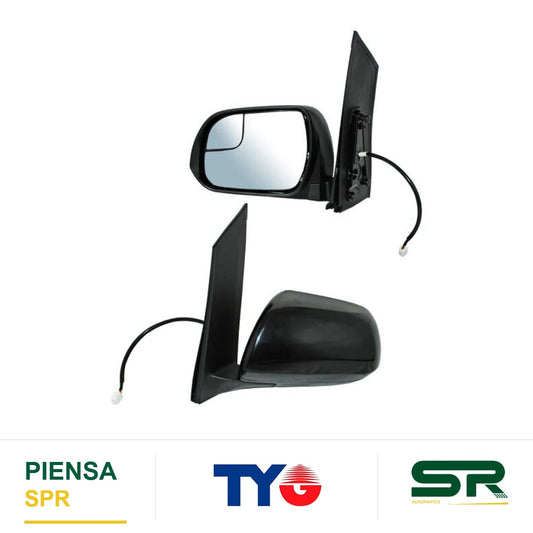 ESPEJO IZQUIERDO 5 PINES CON DESEMPAÑANTE PARA PINTAR ELÉCTRICO TOYOTA SIENNA 2015-2020 C / PUNTO CIEGO TYG
