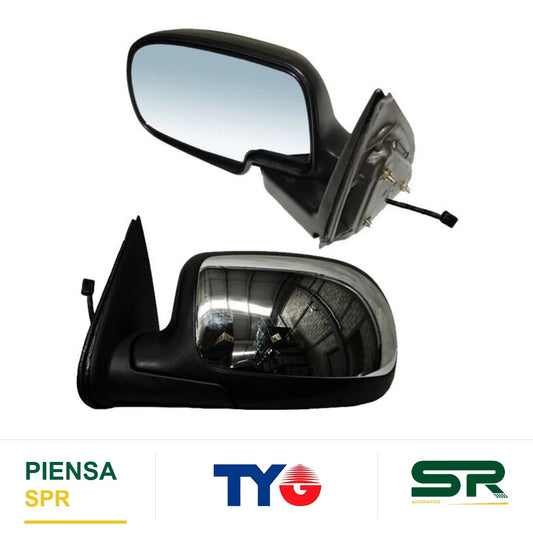 ESPEJO IZQUIERDO 3 PINES ELÉCTRICO CROMADO CHEVROLET PICKUP 1999-2006 TYG