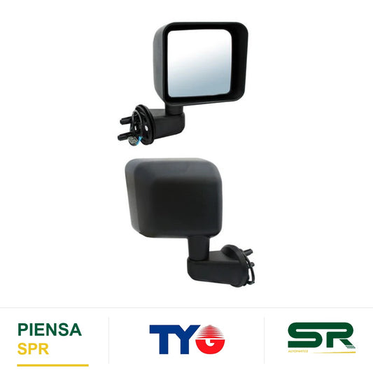 ESPEJO DERECHO 5 PINES CON DESEMPAÑANTE ELÉCTRICO JEEP WRANGLER 2007-2018 POROSO TYG