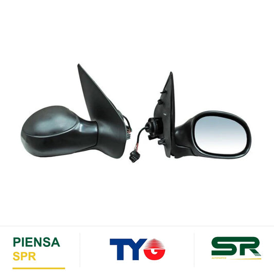 ESPEJO DERECHO CON DESEMPAÑANTE ELÉCTRICO PEUGEOT 206 2001-2009 POROSO CC / XR / XS 1 FN2.06 TYG