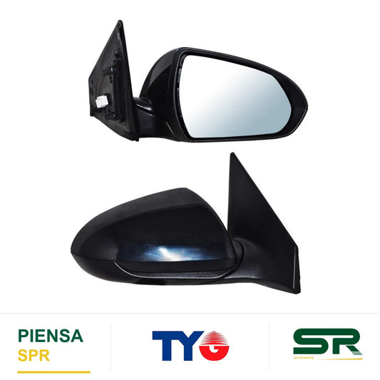 ESPEJO DERECHO 5 PINES CON DESEMPAÑANTE PARA PINTAR ELÉCTRICO HYUNDAI ELANTRA 2017-2018 TYG