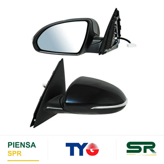 ESPEJO IZQUIERDO ELÉCTRICO 6 PINES CON DESEMPAÑANTE PARA PINTAR KIA OPTIMA CDIRECC 2016-2018 TYG